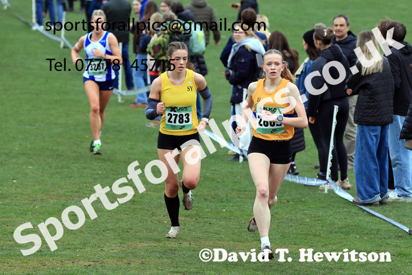 Womens Under-20s 2026 UK CAU Inter Counties Cross Country, Wollaton Park, Nottingham. Photo: David T. Hewitson/Sports for All Pics